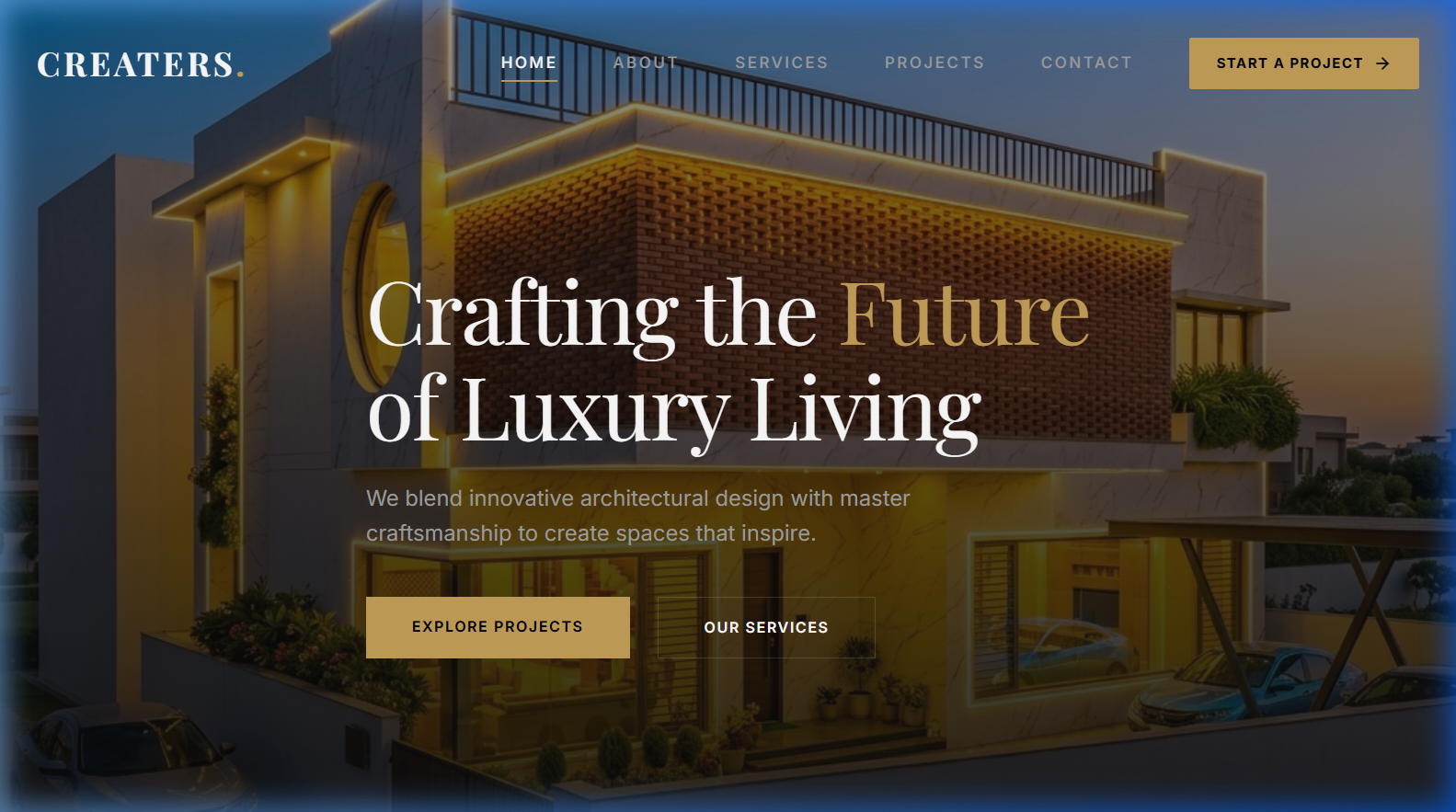 CREATERS Architecture demo website